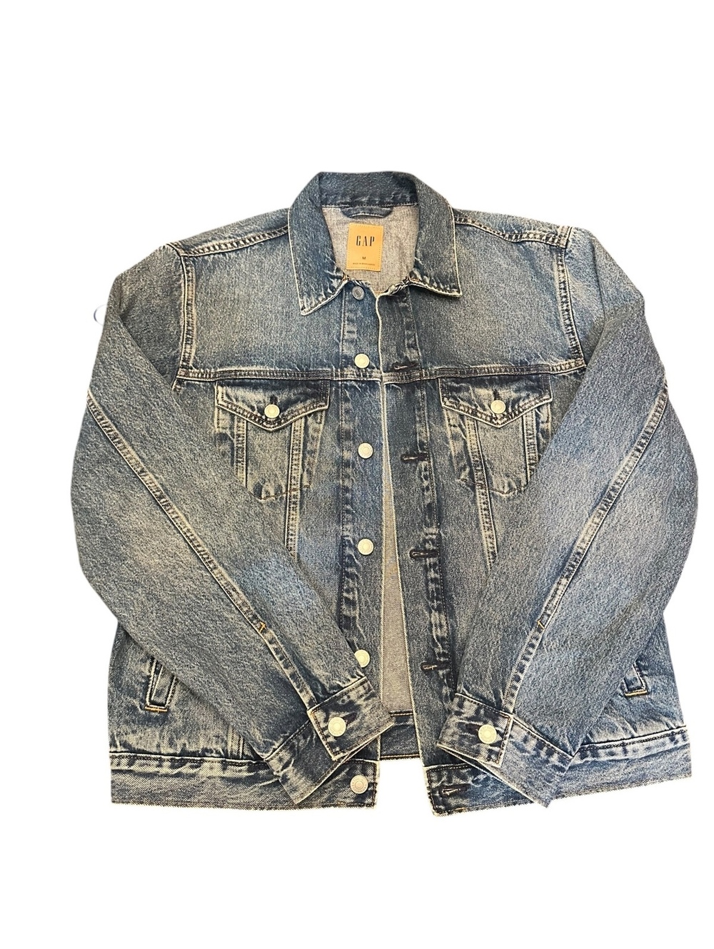 GAP Classic Blue Denim Trucker Jacket Medium